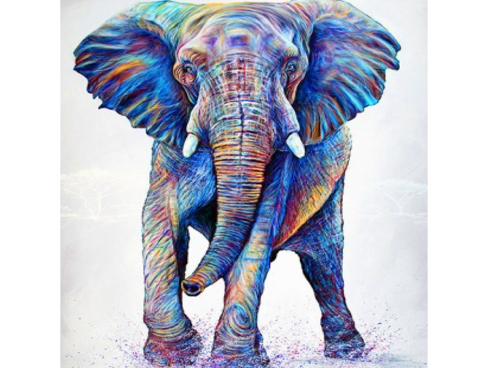 diamond art full jewel elephant 30cm – Shiploads