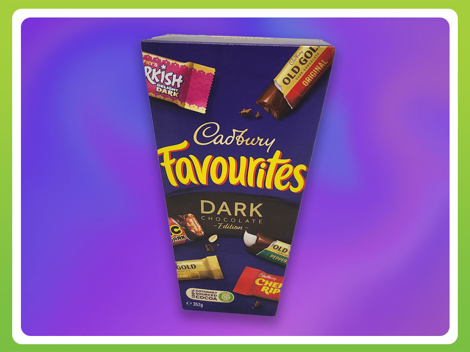 Cadbury Favourites Dark Chocolate 352g Shiploads