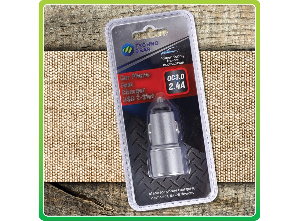 thumbnail image 2 of Olaf 3-Port Car USB Charger – Quick Charge 3.0 & 2.0, Dual USB Fast Charging, Cigarette Lighter Adapter, Black 2 of 5