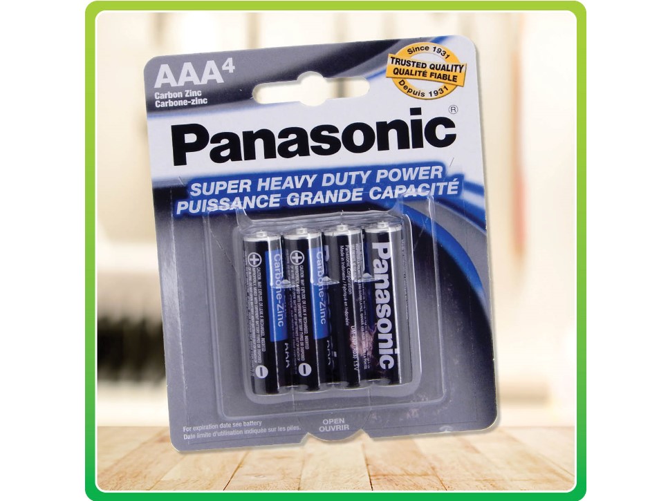 panasonic batteries AAA pack of 4 – Shiploads