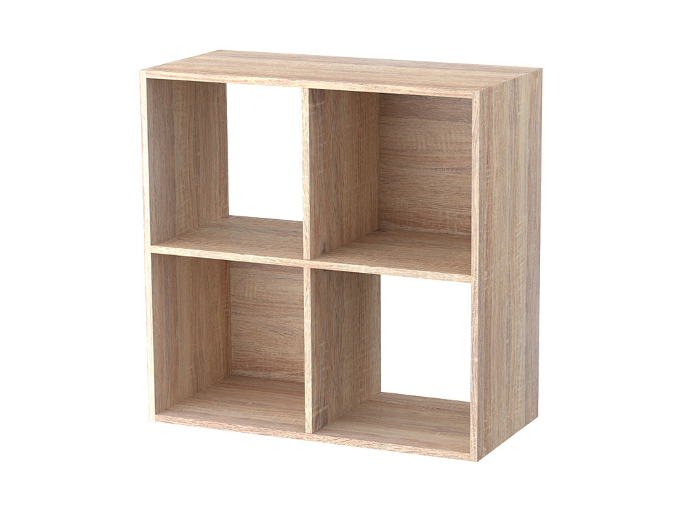 12 cube storage unit oak
