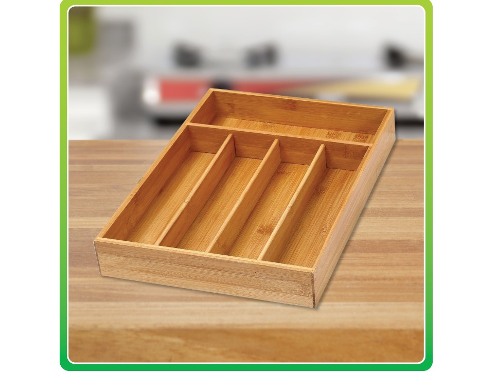 bamboo cutlery tray 35x25cm Shiploads