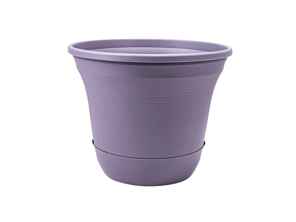 garden pot self watering ebony 25x20cm – Shiploads