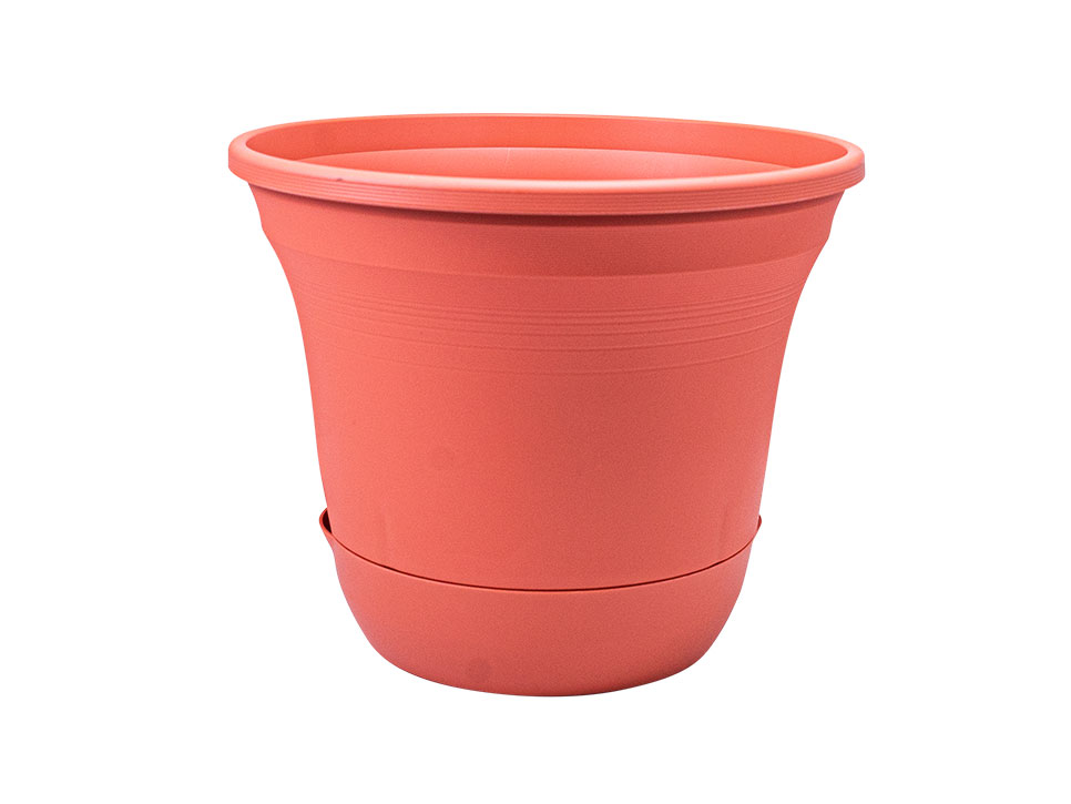 garden pot self watering terracotta plastic 35x28cm Shiploads