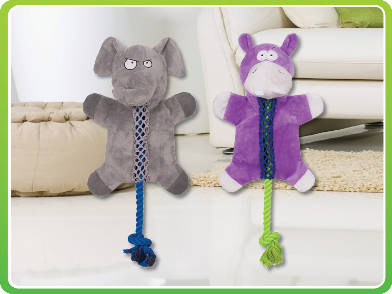 dog toy mesh animal 36x20cm x1 Shiploads